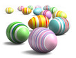 Painted eggs at Easter