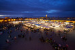Foto: Marrakesh Djemaa el Fna place at dusk (Morocco) Marrakesh Djemaa el Fna place at dusk (Morocco)