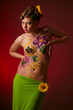 Colorful fashion portrait