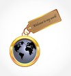 Glossy World Button