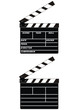 Cinema clapboards Cinema clapboards