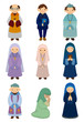 cartoon priest and nun icon cartoon priest and nun icon