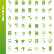 Vektor: Web green icons set Web green icons set