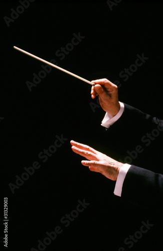 Photo: conductor with baton conductor with baton