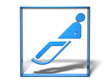 Illustration: Sport Piktogramm Rodeln Sport Piktogramm Rodeln