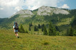 Trekking in the mountains. Vladeasa, Romania