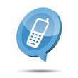 3d cell phone icon