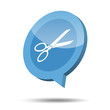 3d scissors icon 3d scissors icon