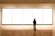 blank frame in art gallery blank frame in art gallery