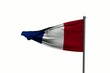 Waving flag of France