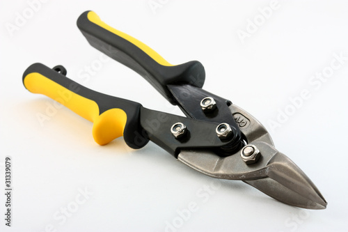 Photo: Construction tools: snips Construction tools: snips