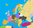political map of Europe