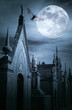 Cemetery at night