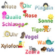 A-Z deutsch, bunt, Namen Teil 2