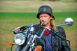 biker on his chopper