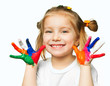 hands in the paint