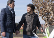 Photo: Happy Smiling Gay Couple with Stroller Happy Smiling Gay Couple with Stroller