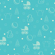 Seamless baby background. Vector illustration.