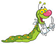 Happy Caterpillar Mascot Cartoon Character Happy Caterpillar Mascot Cartoon Character