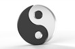 Computer rendering of a Yin Yang symbol