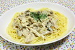 チキンクリームパスタ