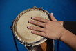 Playing lovely song the drum