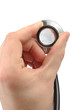 Male hand with  stethoscope