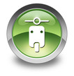 Green Glossy Pictogram "Scooter"