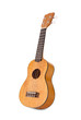 Ukulele auf weißem Hintergrund