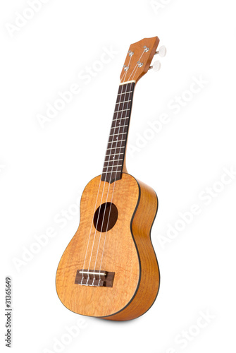 Photo: Ukulele auf weißem Hintergrund Ukulele auf weißem Hintergrund