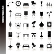 Interior icons set