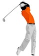 Vector: Vector illustration of a golfer Vector illustration of a golfer