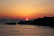 Sonnenuntergang beim Kap Sounion (Griechenland)