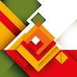 Abstract colorful graphic with rectangle shapes.