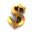 Golden Dollar Symbol
