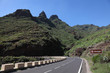 Strasse in Anaga Gebirge, Teneriffa Spanien Strasse in Anaga Gebirge, Teneriffa Spanien