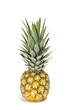 One pineapple fruit on white background