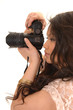 Pretty Asian girl with camera. Pretty Asian girl with camera.