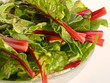 Bowl of chard on side