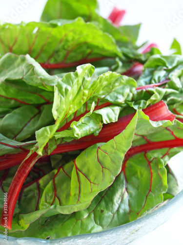 Photo: Bowl of chard vertical Bowl of chard vertical
