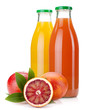 Orange and grapefruit juice bottles Orange and grapefruit juice bottles