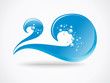 abstract water wave