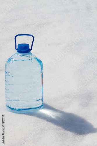 Photo: Bottle water transparent pure Bottle water transparent pure