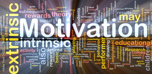 Illustration: Motivation is bone background concept glowing Motivation is bone background concept glowing