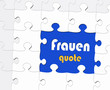 Frauenquote - Konzept Beruf + Gleichberechtigung