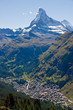 Zermatt with the Matterhorn in the back