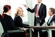 Business - Präsentation in einem Team
