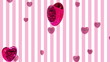 Flying Heart-shaped Purple Balloons