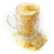 The toby jug filled with chips