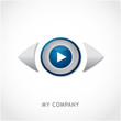 logo entreprise, logo video, play logo entreprise, logo video, play